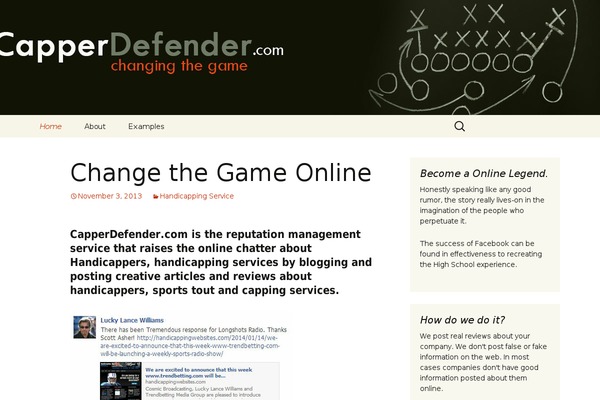 capperdefender.com site used Twenty Thirteen