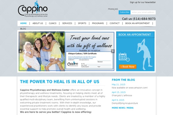 cappinophysio.ca site used Capa