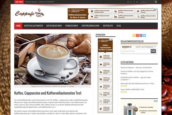 Jarida theme site design template sample