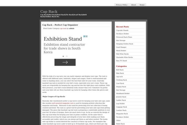 caprack.net site used GreyMonger Theme