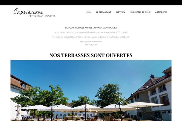 Savory theme site design template sample