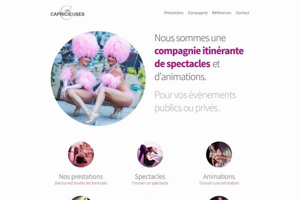 Caprice theme site design template sample