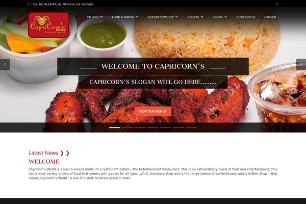 Panoramic theme site design template sample