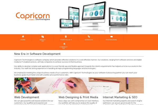 Capricorn theme site design template sample