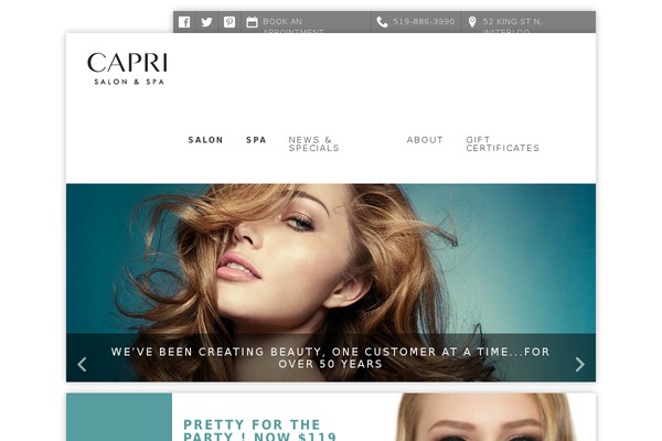Capri theme site design template sample