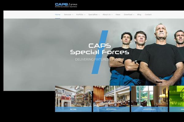 caps-group.com site used Caps-theme