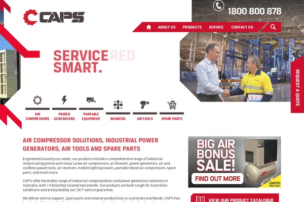 Caps theme site design template sample