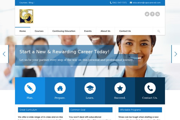 ParkCollege theme site design template sample