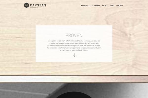 Capstan theme site design template sample
