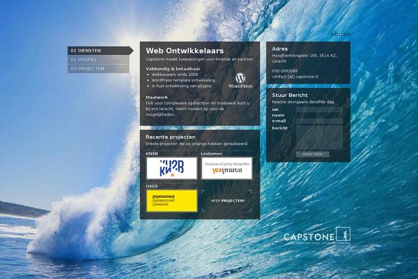 Capstone theme site design template sample
