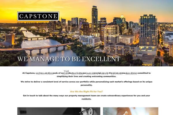 Capstone theme site design template sample