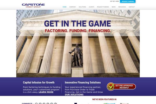 Capstone theme site design template sample