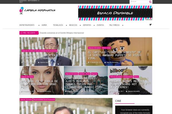 Daily Newscast theme site design template sample
