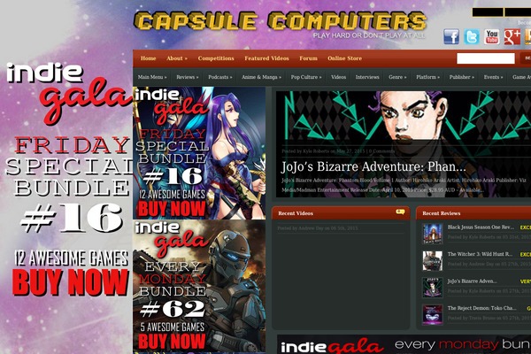 eGamer theme site design template sample