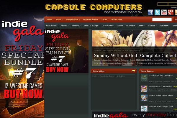 eGamer theme site design template sample