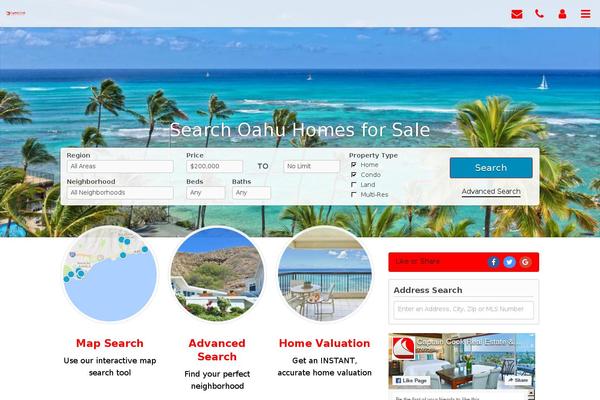Site using Real Estate Website Builder plugin