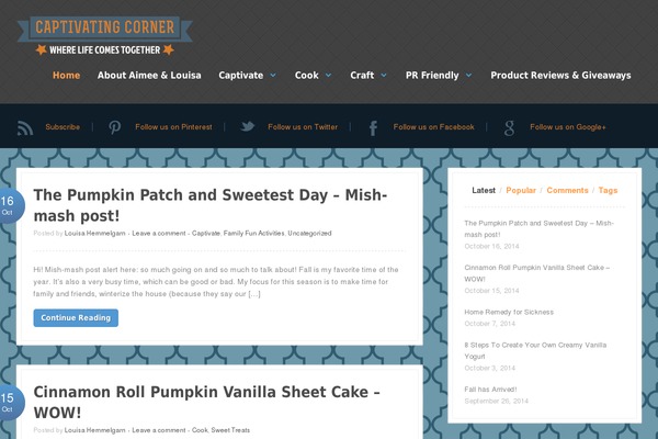 captivatingcorner.com site used Schism