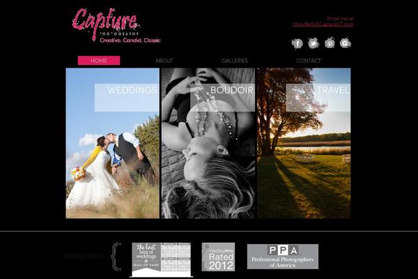 Capture theme site design template sample