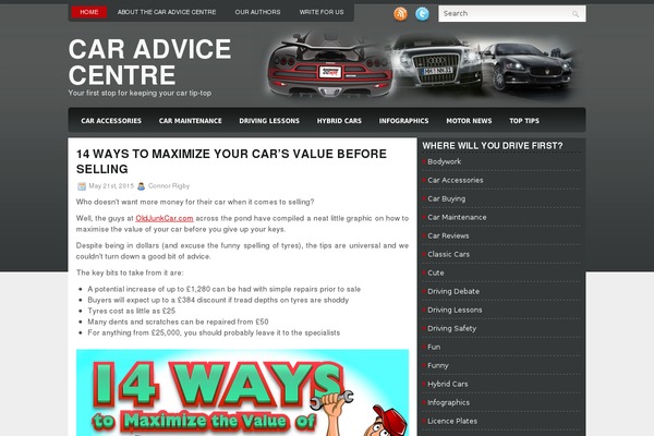 Carsmania theme site design template sample