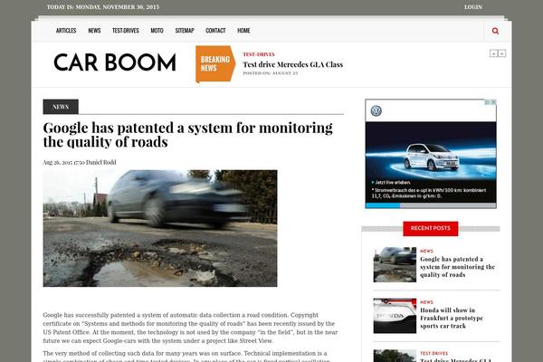 Gazeta theme site design template sample