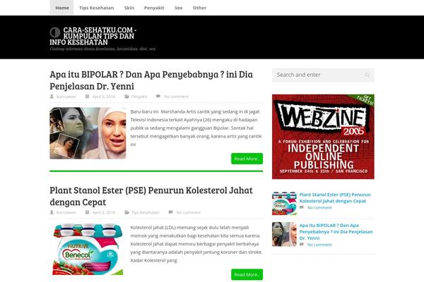 Flat728 theme site design template sample