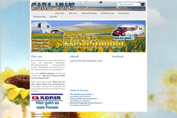 cara-vans.de site used Caravans