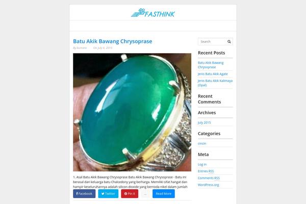 Fasthink theme site design template sample