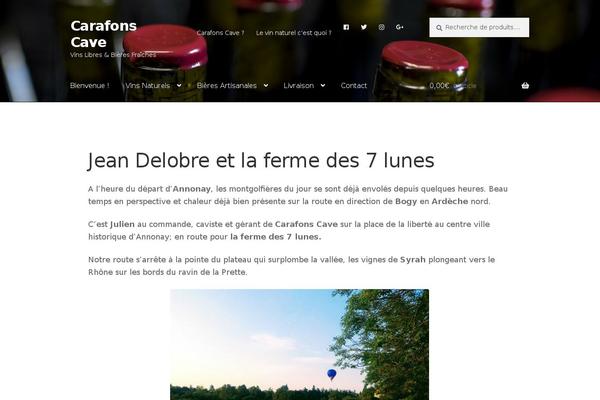 carafons.fr site used Carafons