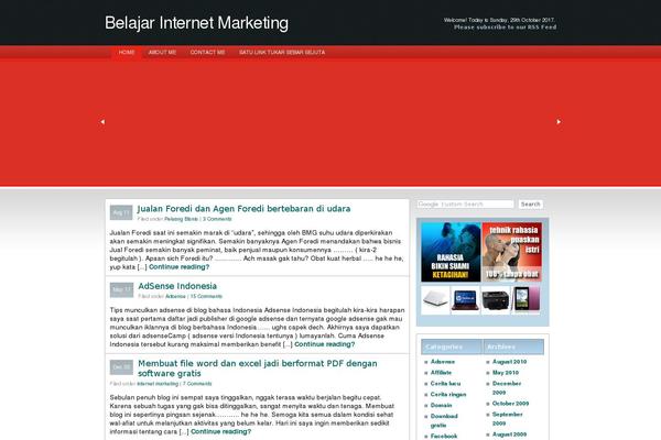 Primera theme site design template sample