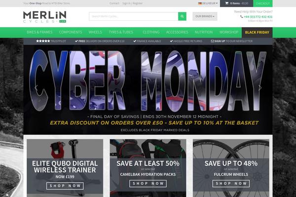 Merlin theme site design template sample