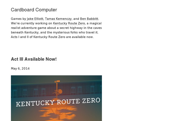 cardboardcomputer.com site used Mnmlist3