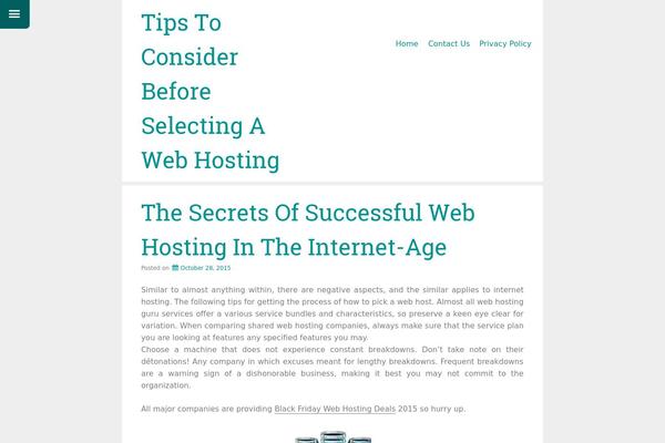 Just Write theme site design template sample