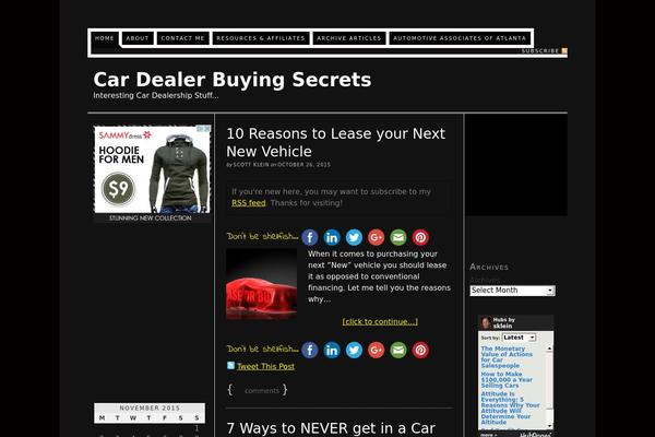 Thesis 1.8.5 theme site design template sample