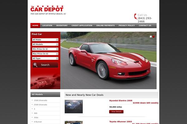 Automobile theme site design template sample