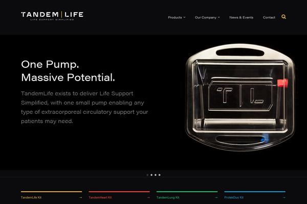 cardiacassist.com site used Tandemlife