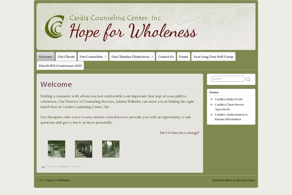 Suffusion theme site design template sample