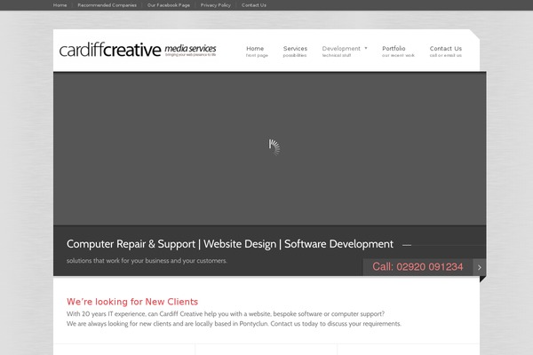cardiffcreative.co.uk site used Stufe