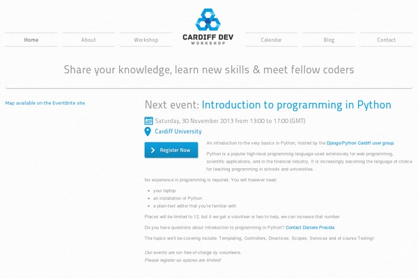 Bones theme site design template sample
