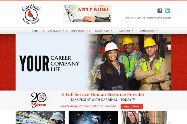 Cardinal theme site design template sample