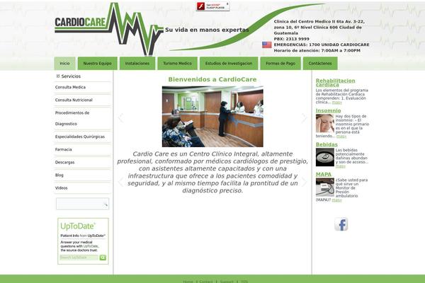 Cardio theme site design template sample