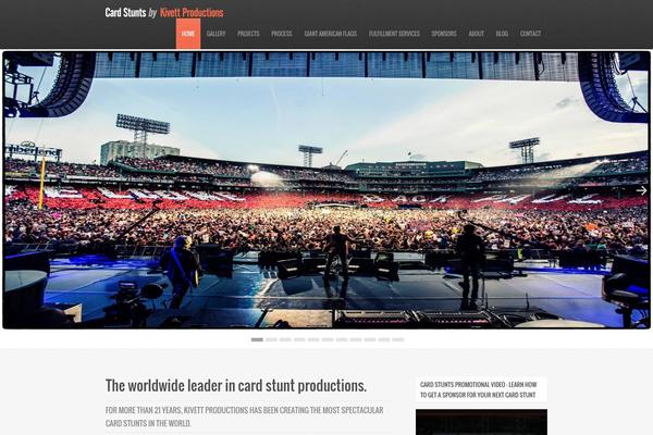 Radius theme site design template sample