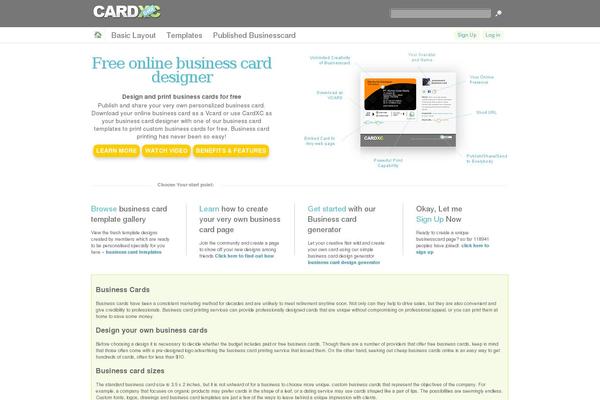 Flexible theme site design template sample