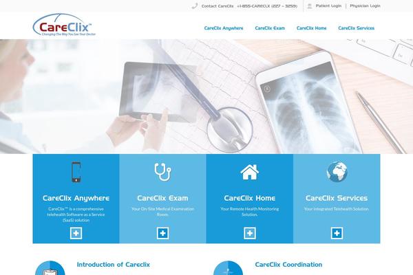 careclix.com site used Dsshowcase