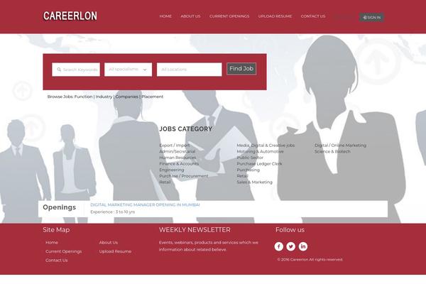 Site using Jobhunt-application-deadline plugin