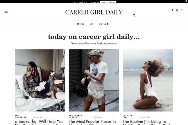 The Voux theme site design template sample