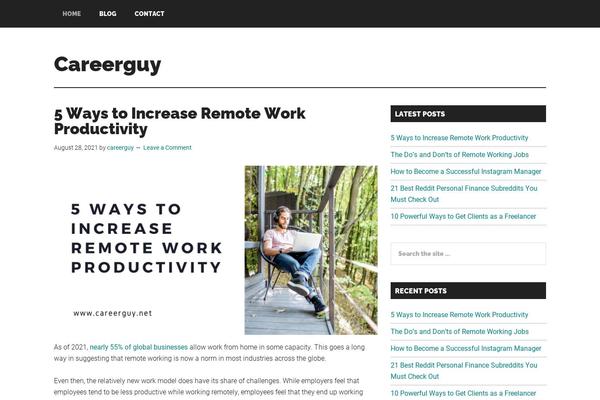 Magazine Pro theme site design template sample