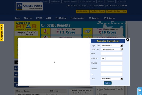 Site using Wp-modal-popup-with-cookie-integration plugin