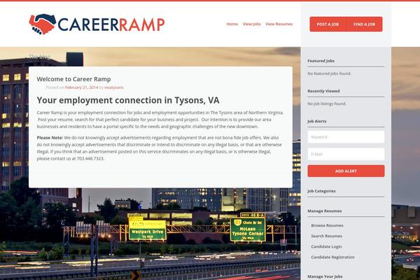 careerramp.com site used Jobeleon