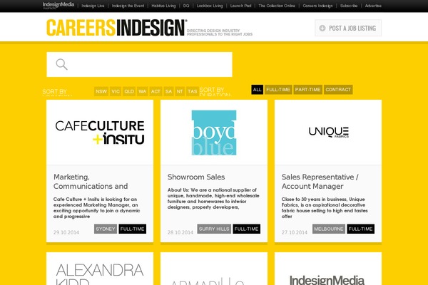 careersindesign.com.au site used Ninetofive