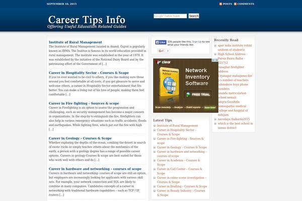 Education theme site design template sample